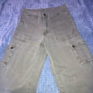 SHEIN Olive Green Cargo Jeans